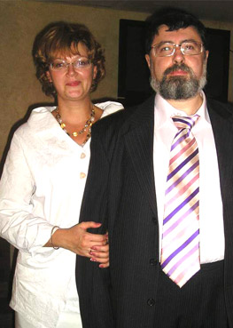 Лев Гурский с женой